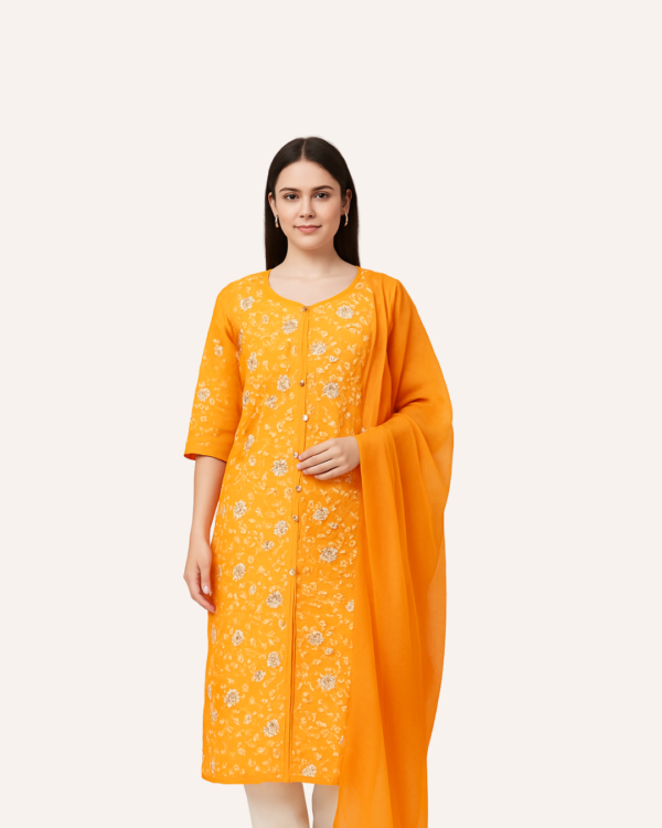 Elegant Cotton 3-Piece Suit Set