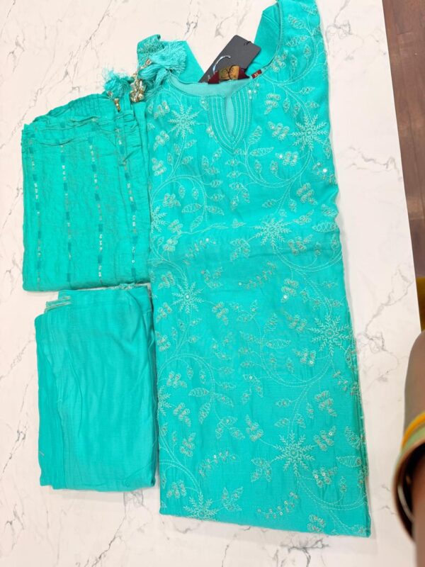 Elegant Cotton 3-Piece Suit Set - Image 2