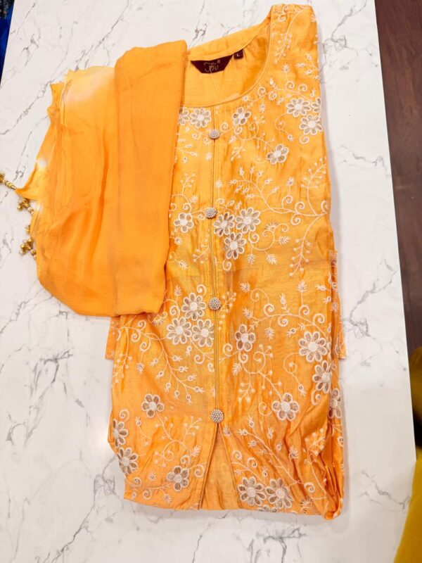 Elegant Cotton 3-Piece Suit Set - Image 3